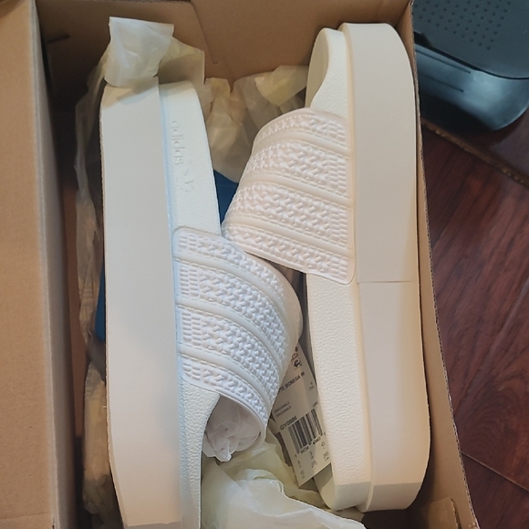 adidas Shoes - adidas Classic White Platform Sandals